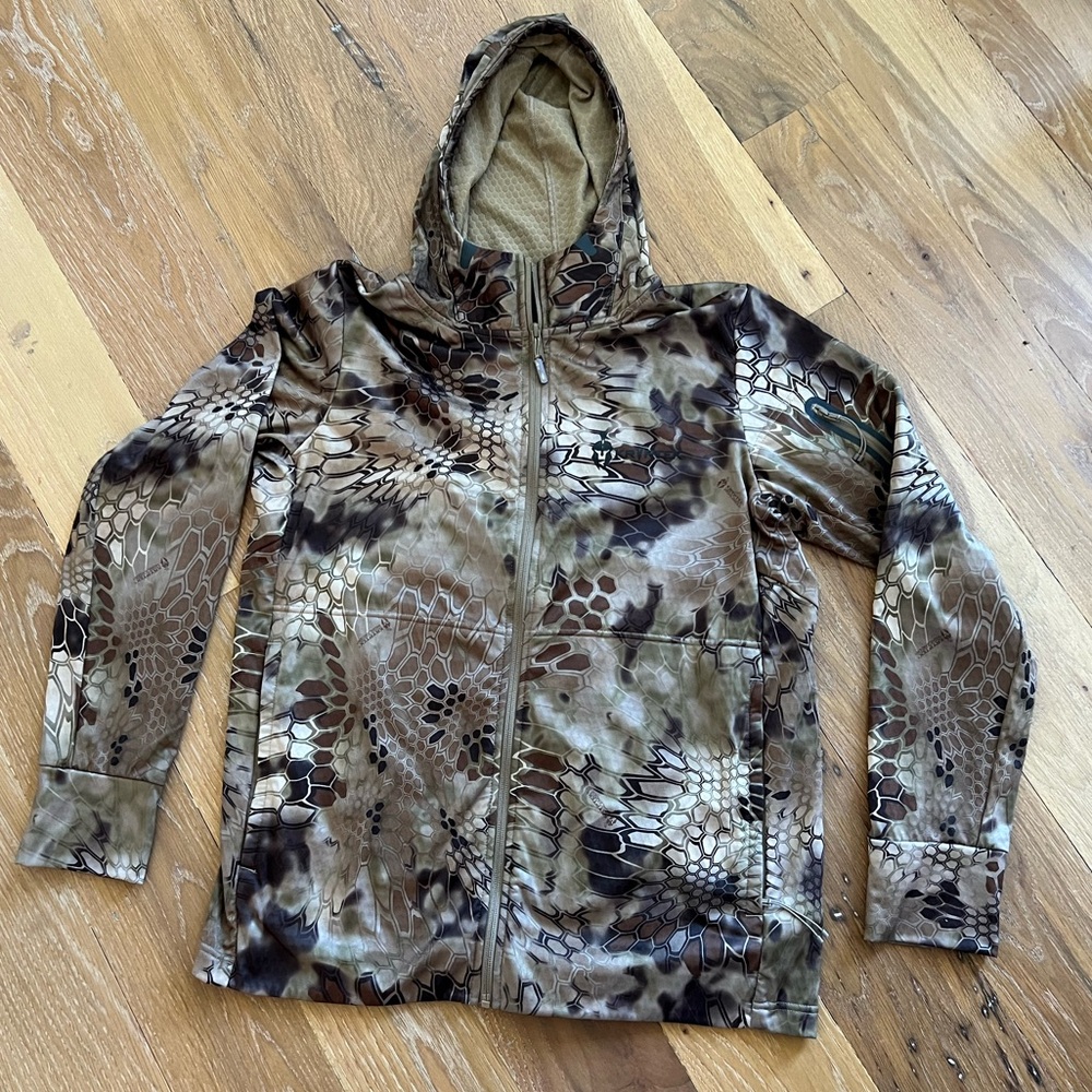 Kryptek Zipper Camo Hoodie Sz L
